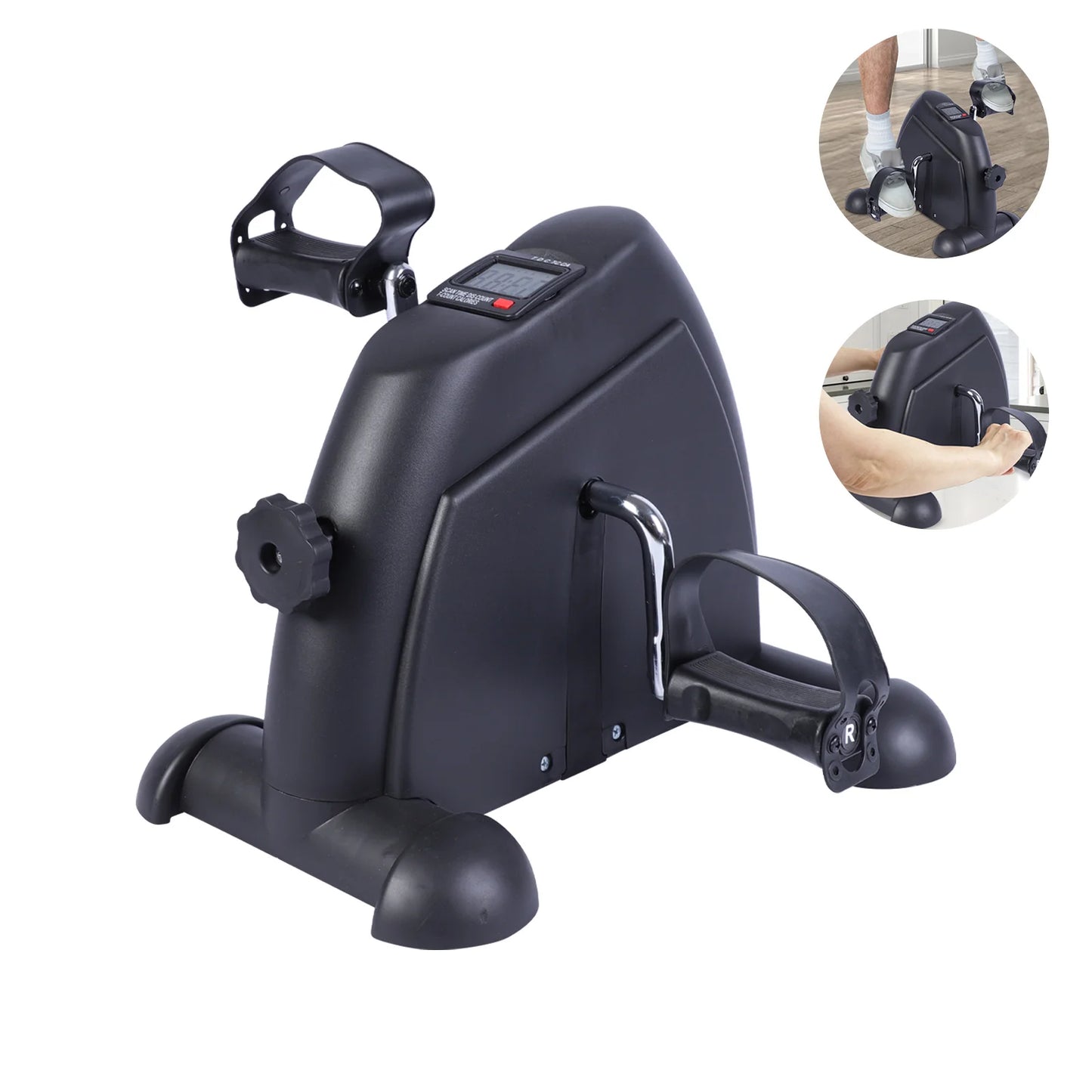 Stepper Exercise Bike With LCD Screen Portable Pedal Exerciser