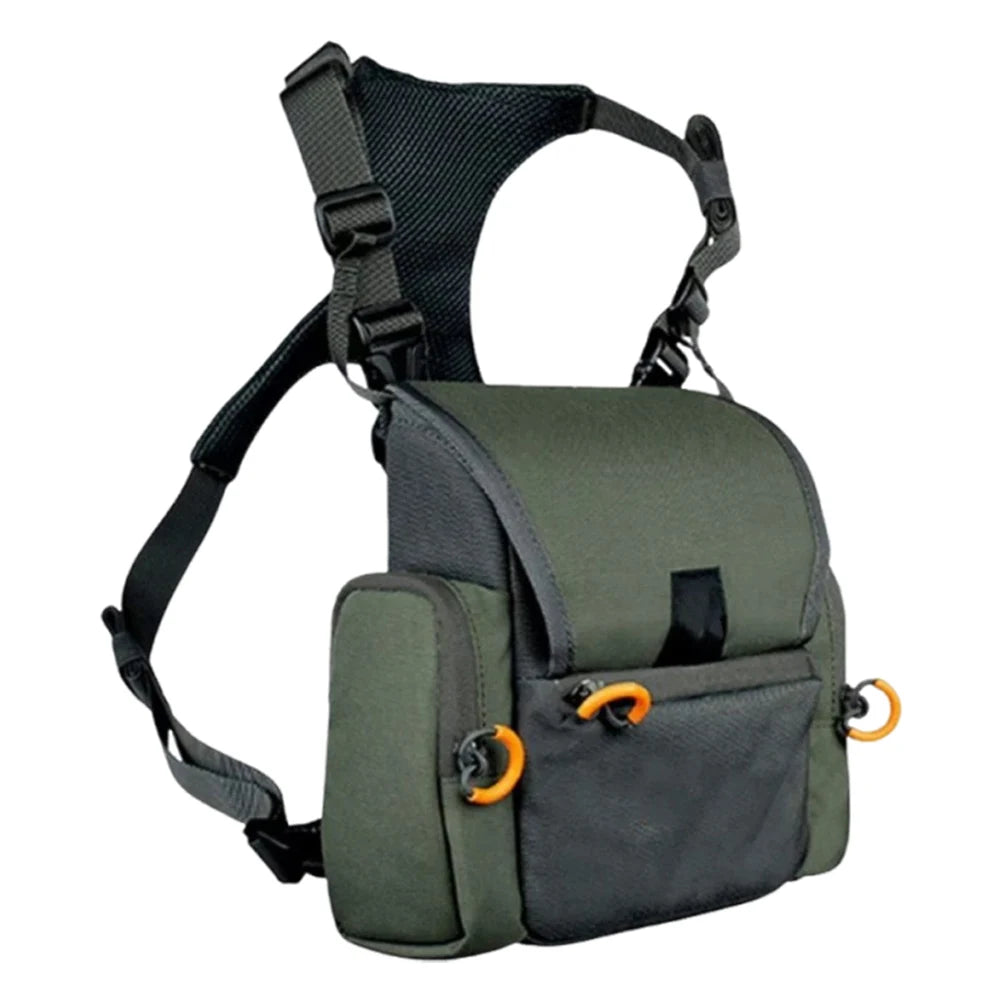 Binocular Harness Chest Pack With Rangefinder Pouch Rain Cover