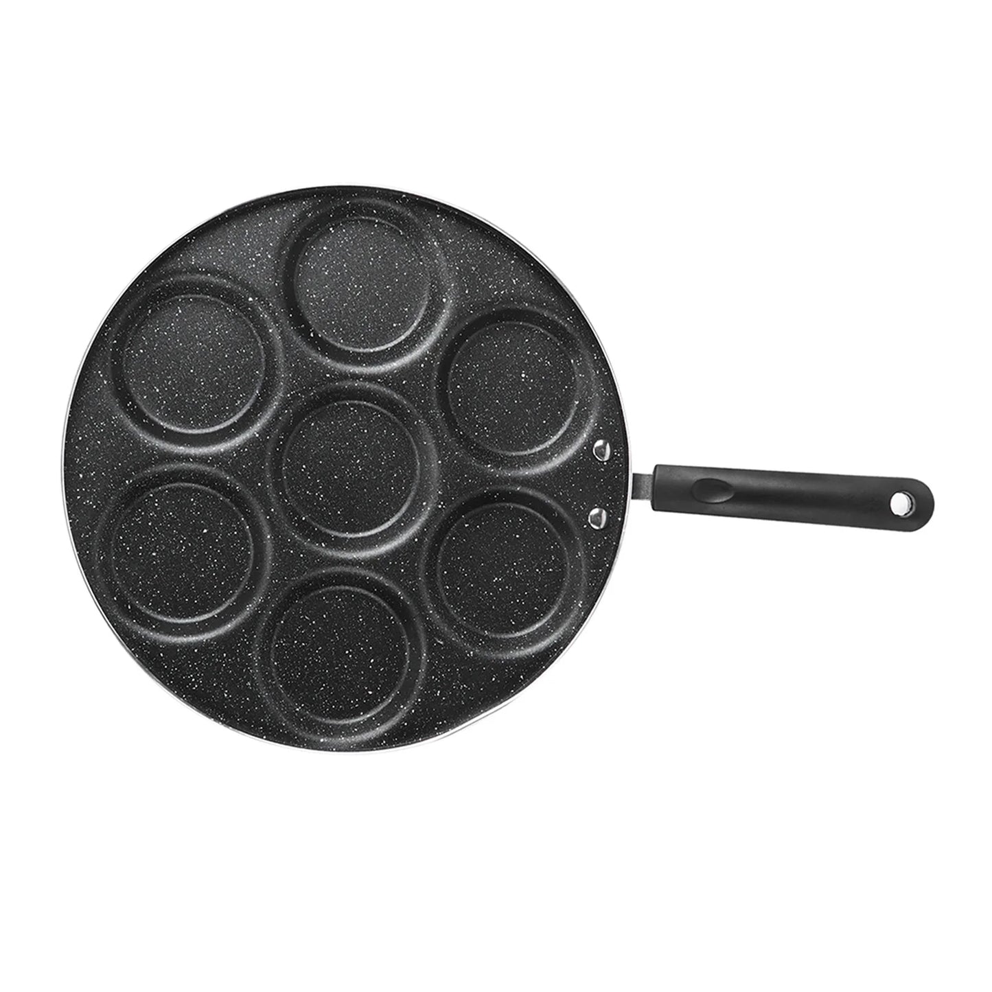 7 Hole Nonstick Frying Pan Omelet And Burger Mold Pan