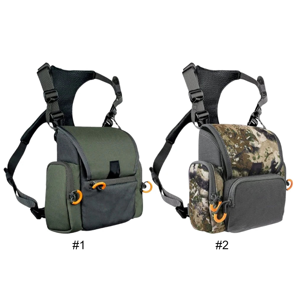 Binocular Harness Chest Pack With Rangefinder Pouch Rain Cover