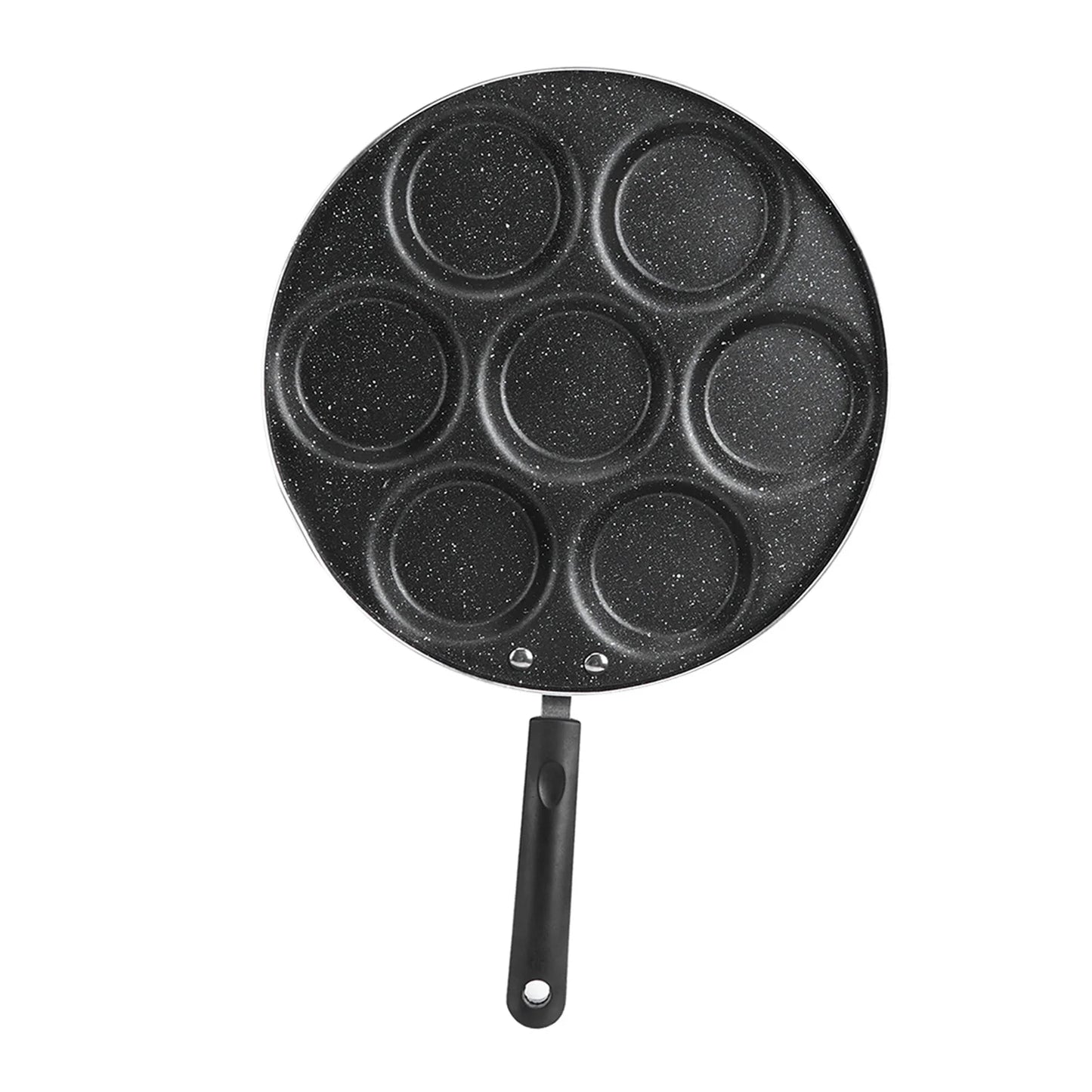 7 Hole Nonstick Frying Pan Omelet And Burger Mold Pan