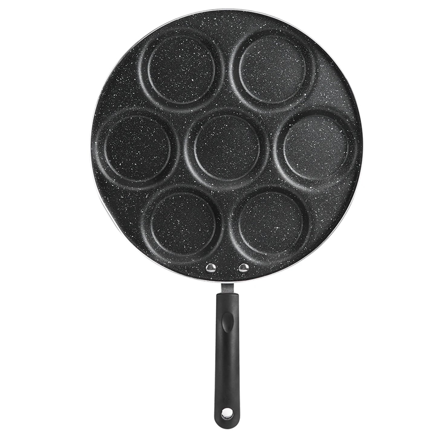 7 Hole Nonstick Frying Pan Omelet And Burger Mold Pan