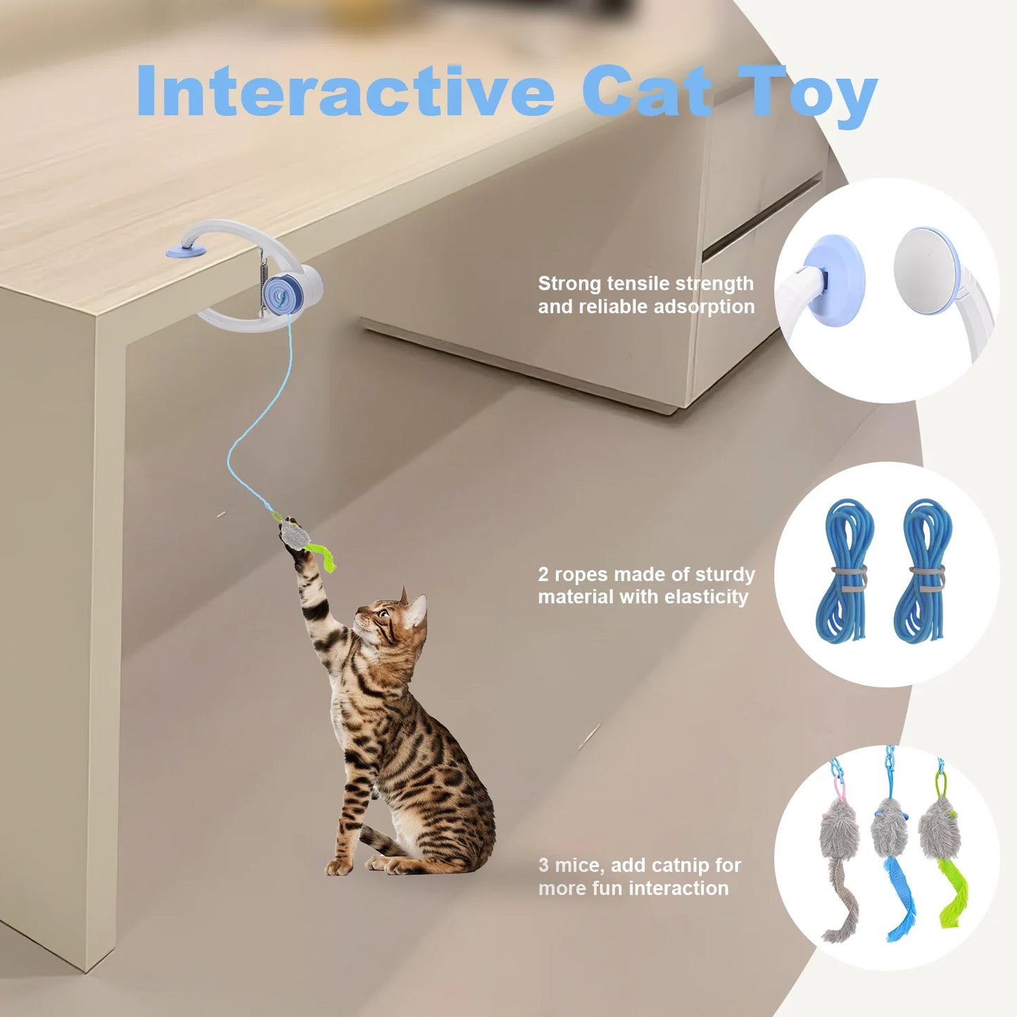Cityflee Electric Door Hanging Cat Toy USB Rechargeable Interactive