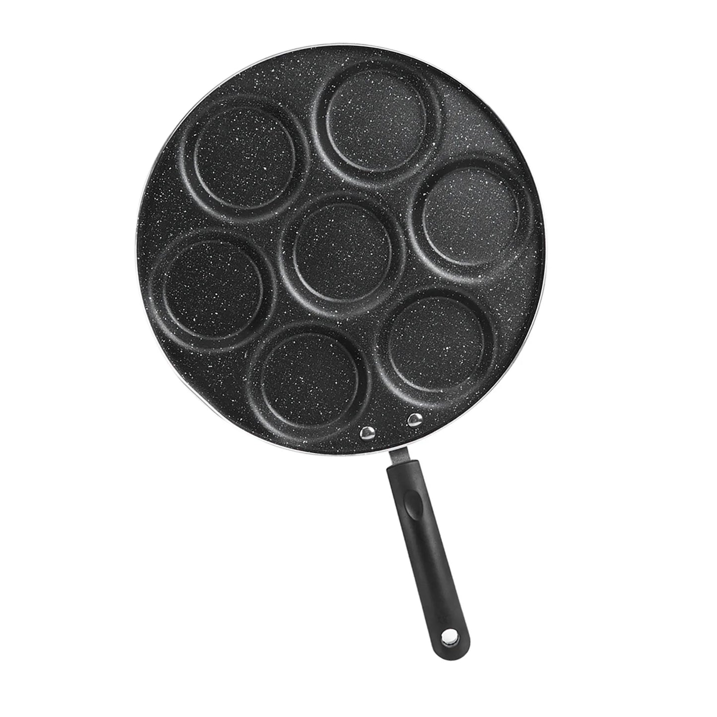 7 Hole Nonstick Frying Pan Omelet And Burger Mold Pan
