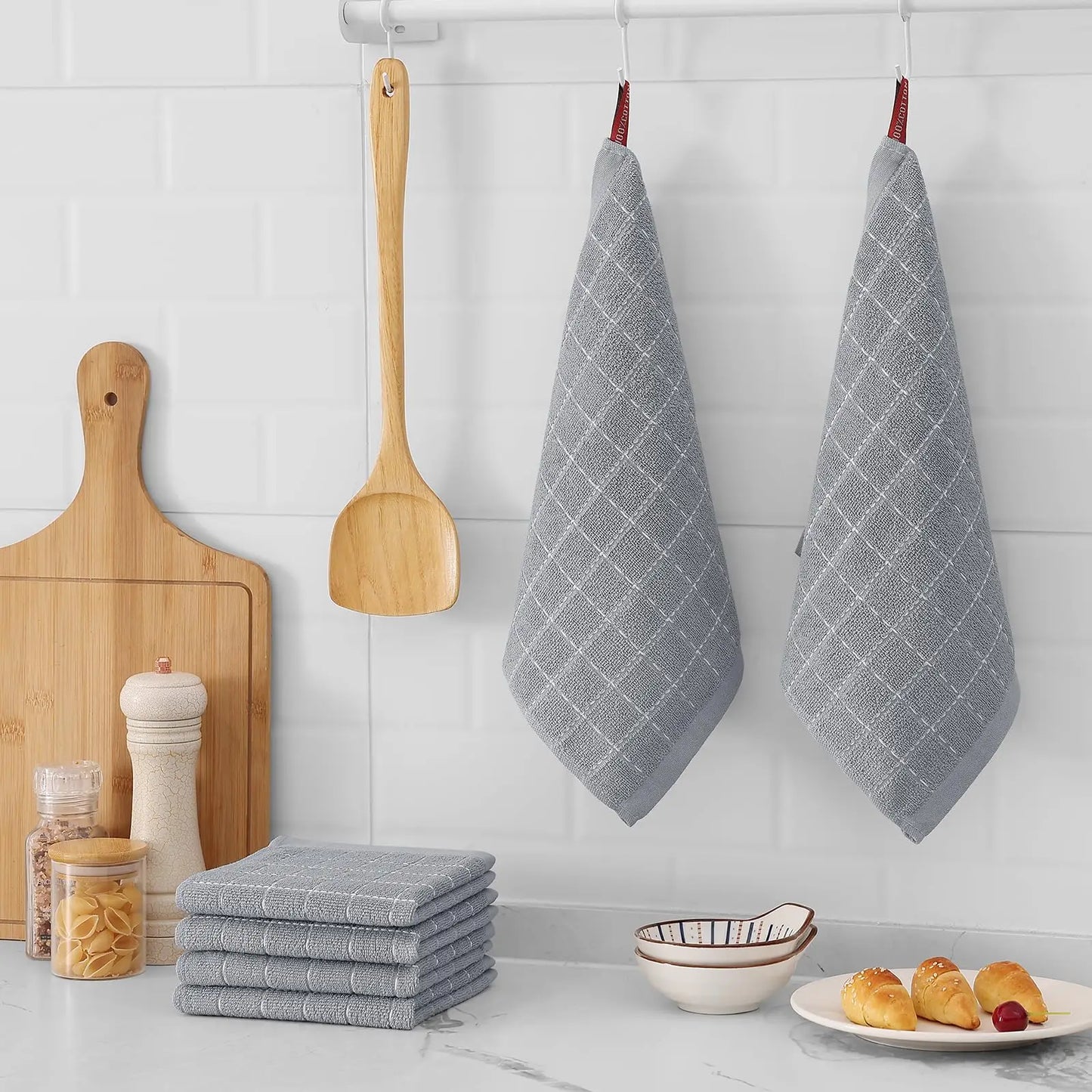 Olanly 100 Percent Cotton Kitchen Towel Super Soft Absorbent Cloth