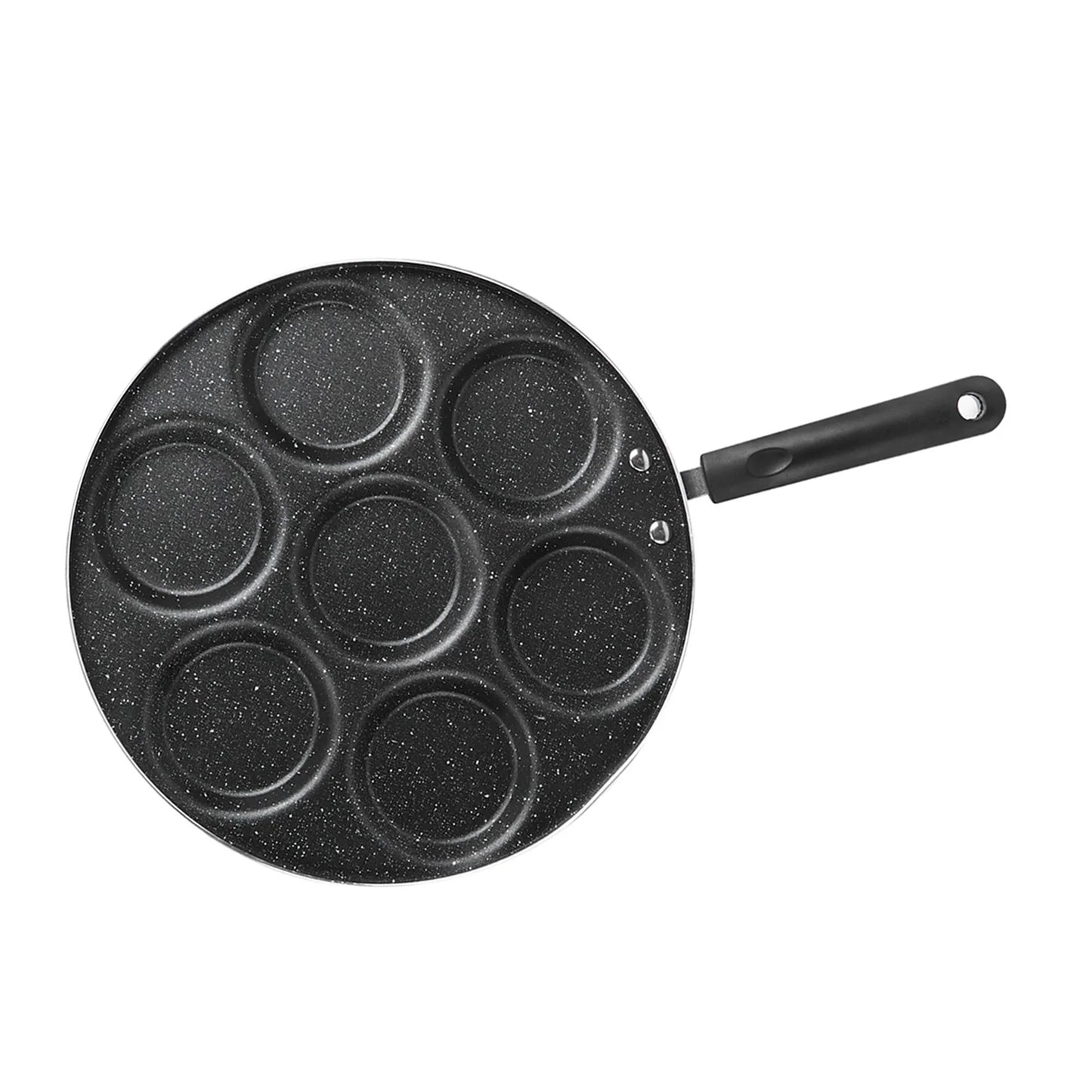 7 Hole Nonstick Frying Pan Omelet And Burger Mold Pan