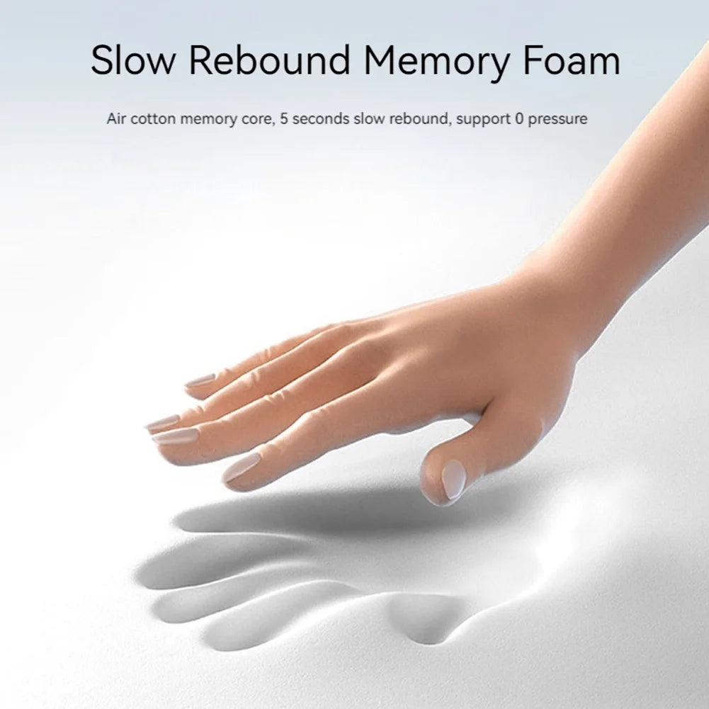 Neck Massager Ergonomic Memory Foam Pillow Heat & Vibration Shoulder Massager Pillow Multi-Function for Neck Back Shoulder