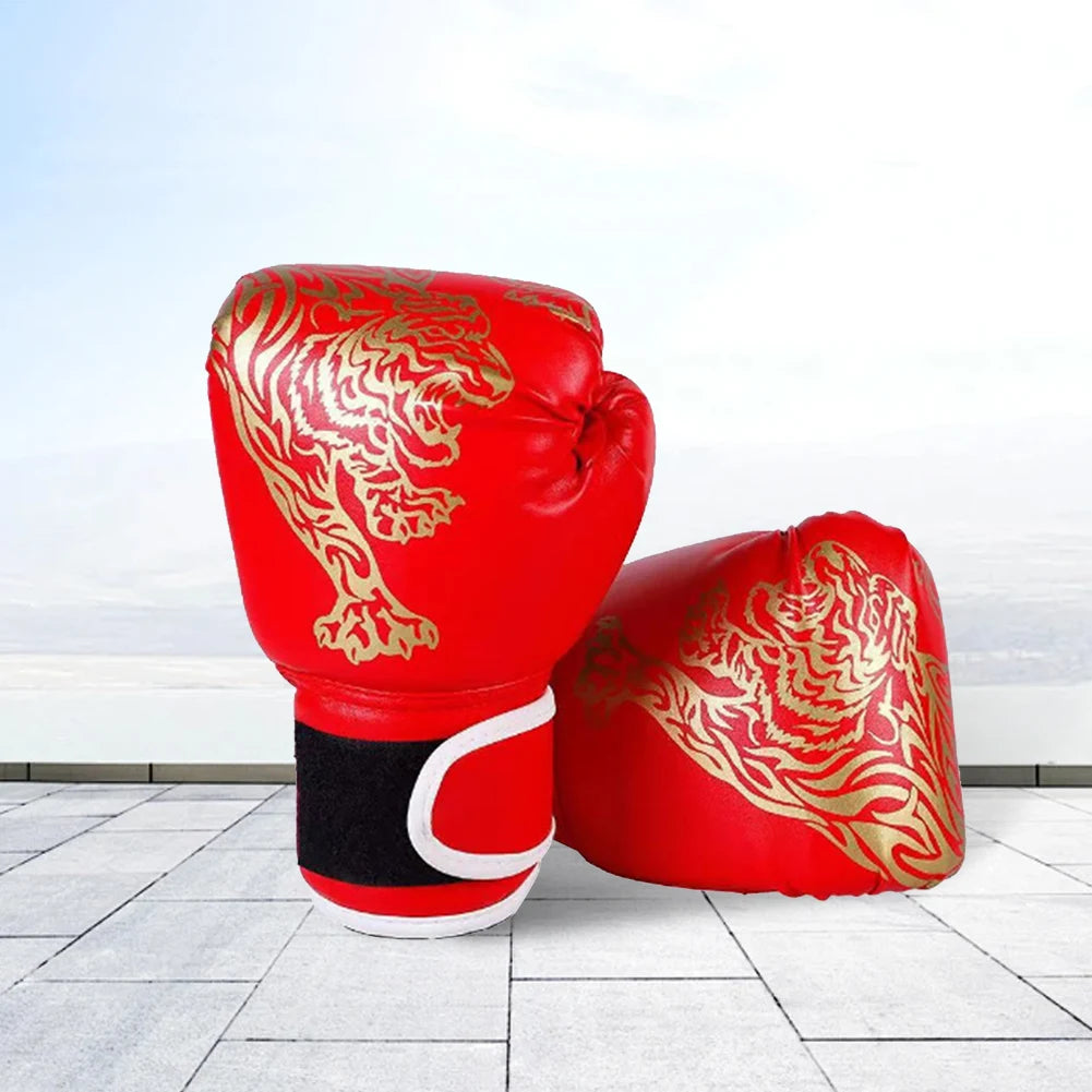 Boxing Gloves Breathable Sanda Boxing Gloves PU Leather Professional Boxing Gloves Punching Training Gloves for Training Sandbag