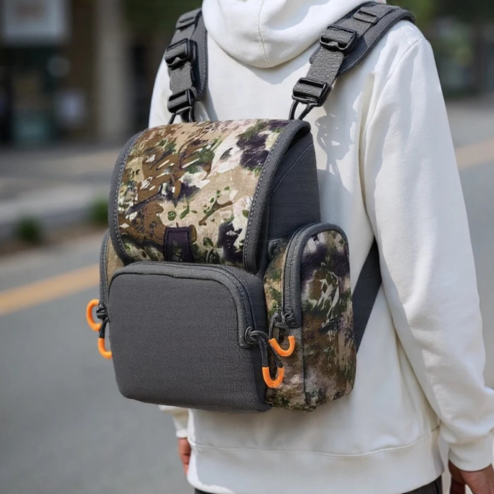 Binocular Harness Chest Pack With Rangefinder Pouch Rain Cover