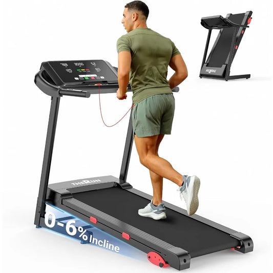 Fold Treadmill 3.0 HP With Heart Rate Monitor Belt