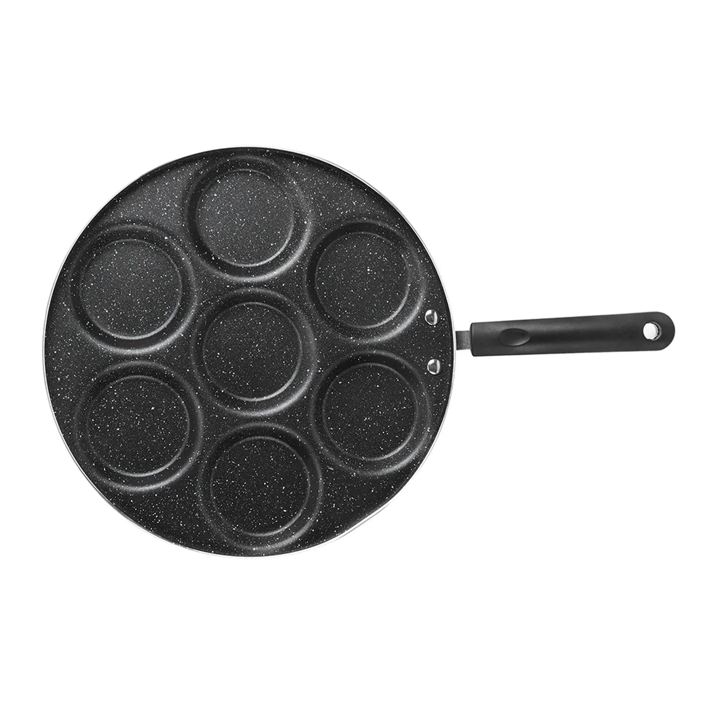 7 Hole Nonstick Frying Pan Omelet And Burger Mold Pan