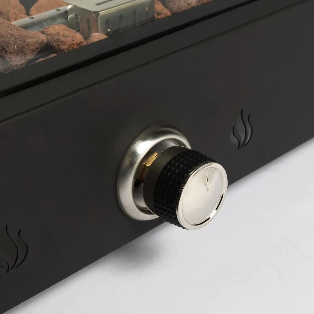 Hign-concerned Tabletop Propane Fire Pit With Quick Connect Wind Guard