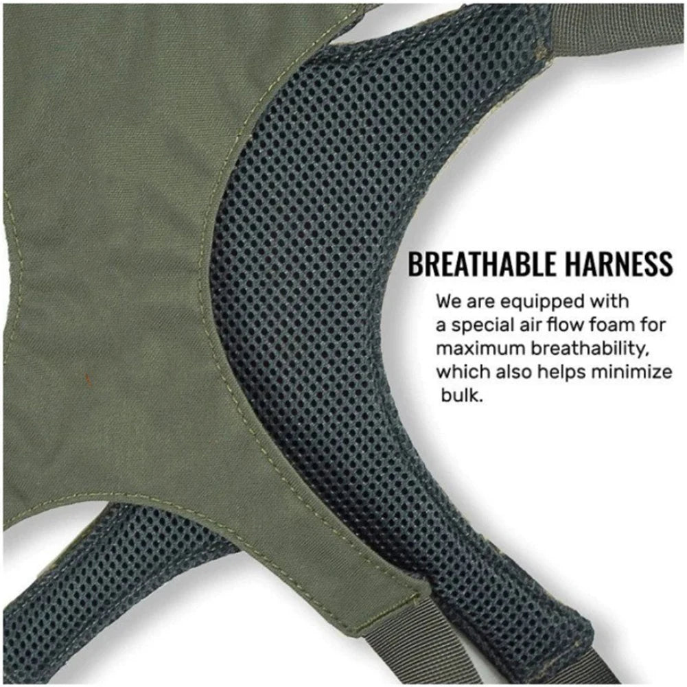 Binocular Harness Chest Pack With Rangefinder Pouch Rain Cover