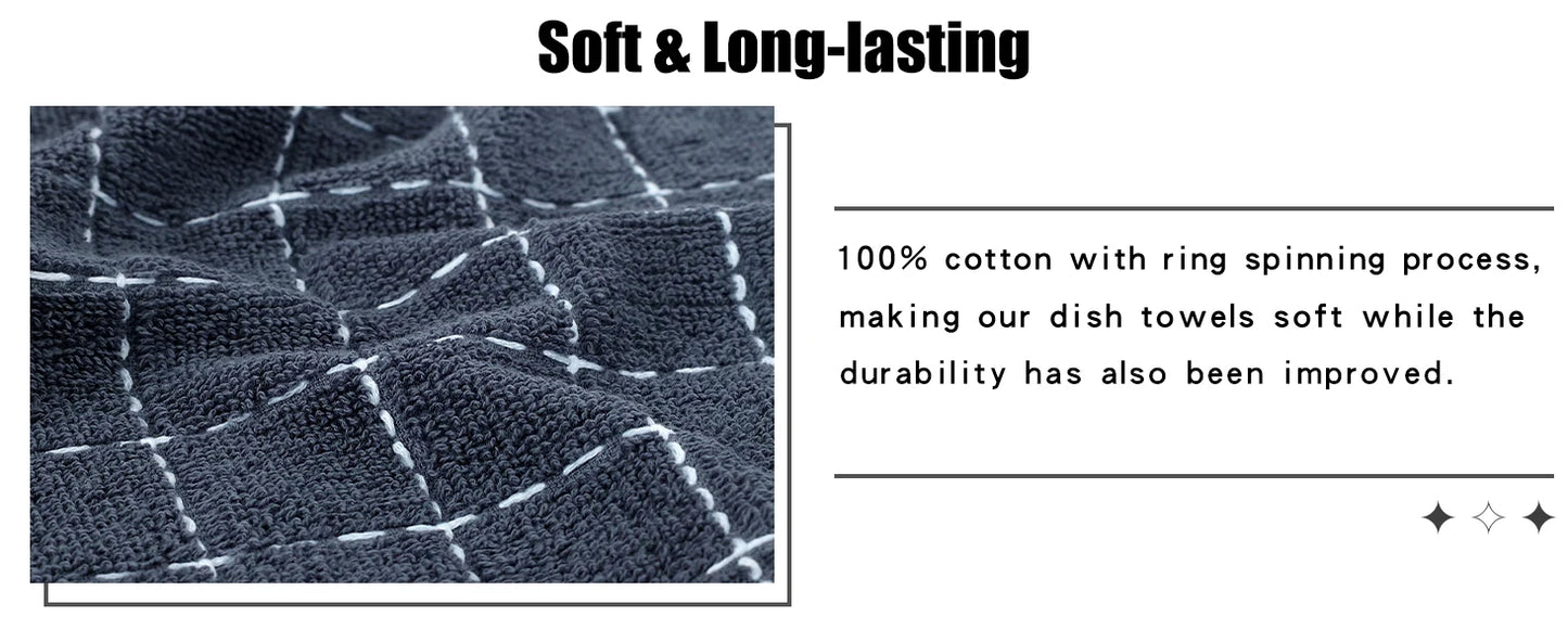 Olanly 100 Percent Cotton Kitchen Towel Super Soft Absorbent Cloth