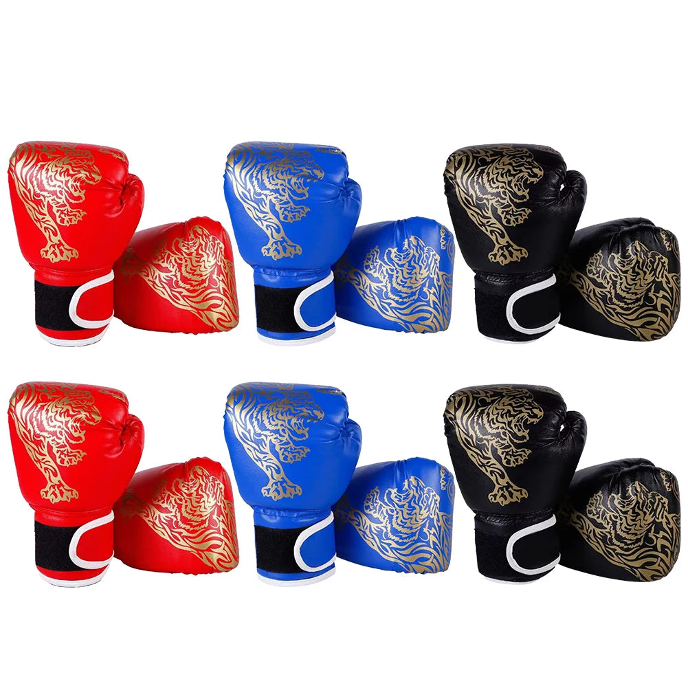 Boxing Gloves Breathable Sanda Boxing Gloves PU Leather Professional Boxing Gloves Punching Training Gloves for Training Sandbag