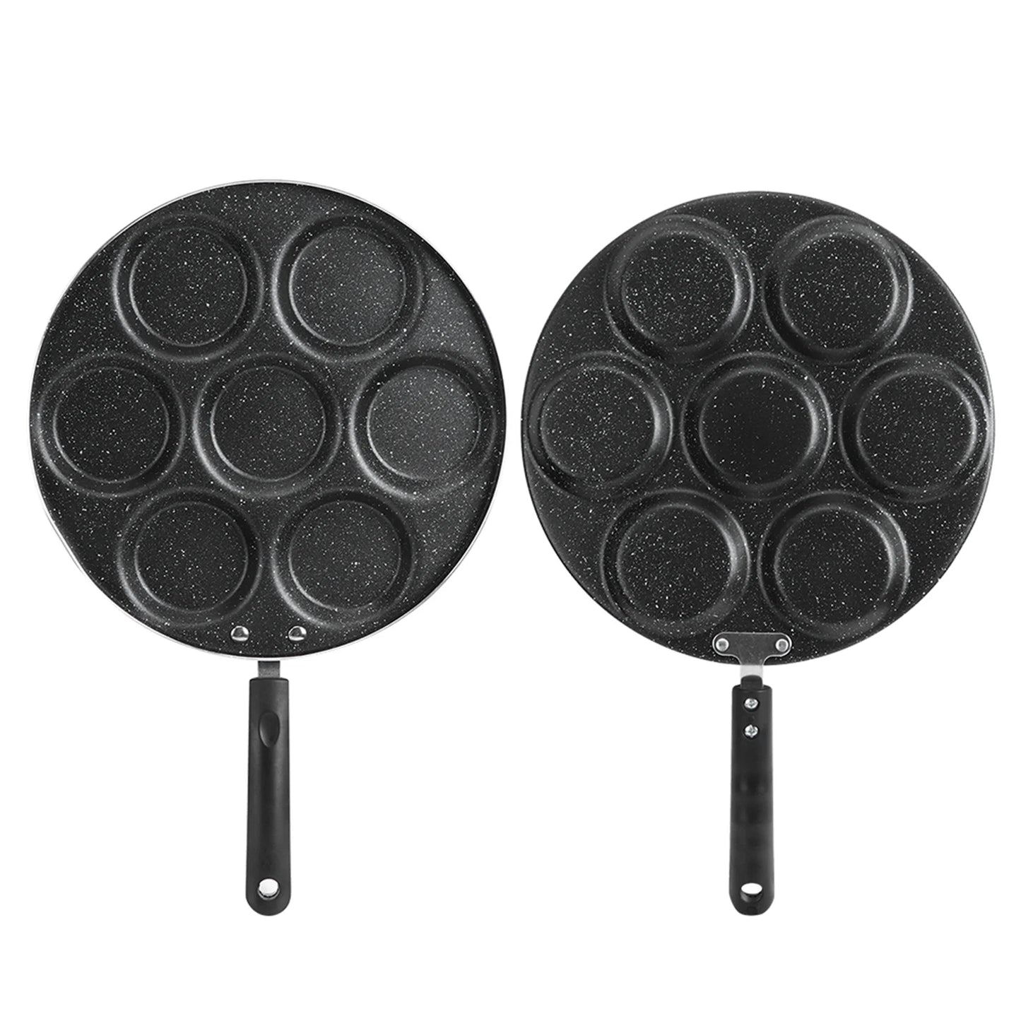 7 Hole Nonstick Frying Pan Omelet And Burger Mold Pan